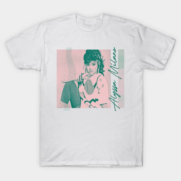 Alyssa Milano / / 80s Aesthetic Design T-Shirt by unknown_pleasures